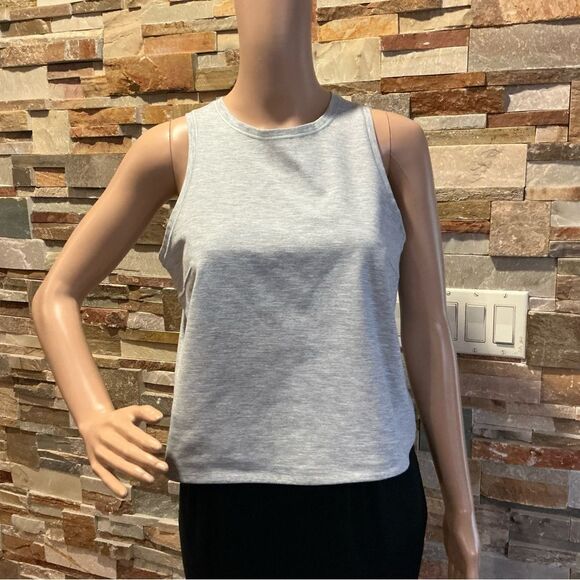 Lululemon Athletica Gray Sleeveless Crop Tank Top - Picture 1 of 5